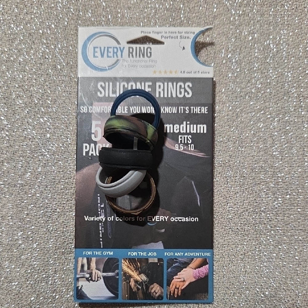 Silicone Wedding Rings Variety Pack